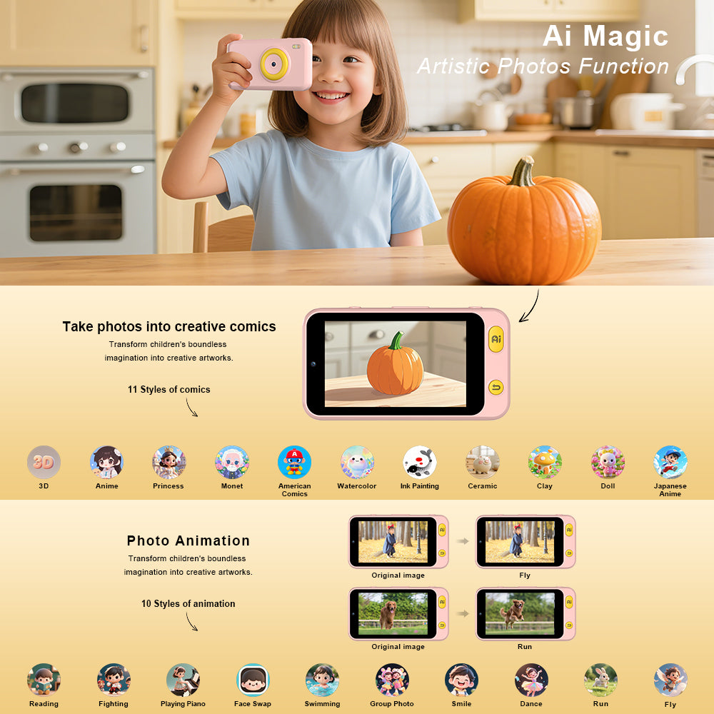 Vcivik™ AI Kids Learning Camera